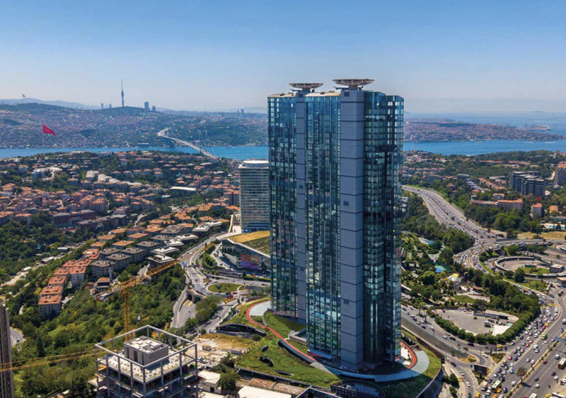 İSTANBUL BEŞİKTAŞ ÇİFTÇİ TOWERS KULE 2'DE SATILIK TRİPLEKS KONUT